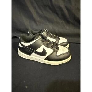 Nike Dunk Low Shoes Toddler Size 9C Black White Panda Sneakers CW1589-100
